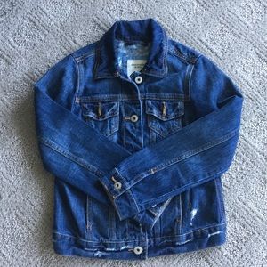 Dark denim Abercrombie Jean jacket girls